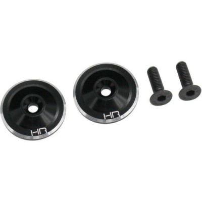 [HOT RACING] Hot Racing AON40U01 Black large Wing Button Aluminum (2)