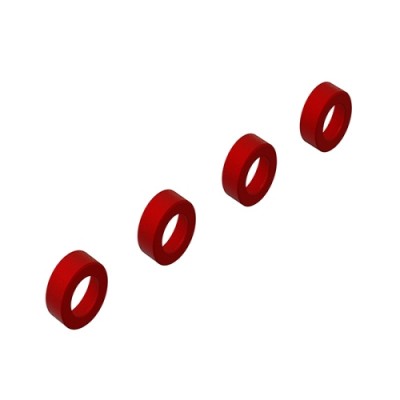 [ARRMA] Aluminum Suspension Arm End Cap (Red) (4)