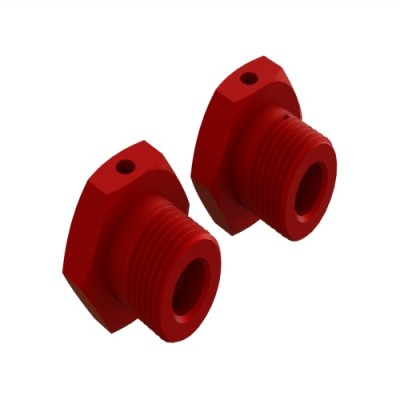 [ARRMA] AR310904 Aluminum Wheel Hex 17mm Red (2)