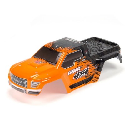 [ARRMA] AR402208  GRANITE 4X4 BLX PAINTED DECALED TRIMMED BODY (ORANGE/BLACK)