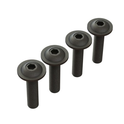 [ARRMA] BUTTON HEAD SCREW FLANGED M4x14mm (4pcs)