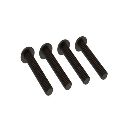 [ARRMA] BUTTON HEAD HEX MACHINE SCREW M4x22mm (4pcs)
