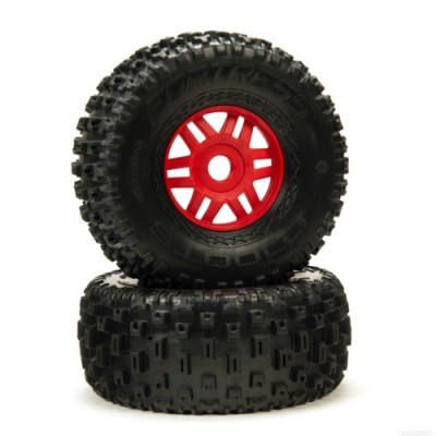 [ARRMA] MOJAVE 6S BLX PAINTED DECALLED TRIMMED BODY (SILVER/RED)