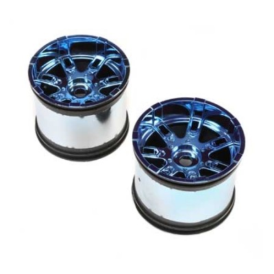 [TEAM LOSI] Wheel, 17mm, Blue Chrome (2): LST 3XL-E  1/8 ���� Ʈ�� ���� ũ�� �� (ǰ��:LOS44002 Ÿ�̾ ���)