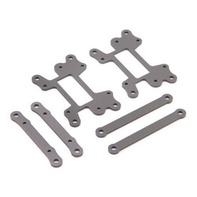 [TEAM LOSI] Hinge Pin Brace Set, Hard Anodized: LST 3XL-E