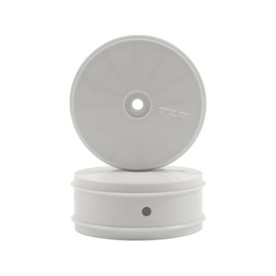 [TLR Racing] 61mm Front Wheel, 12mm Hex, White (2): 22-4