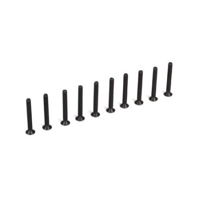 [TLR Racing] Flat Head Screws, M3 x 25mm (10)