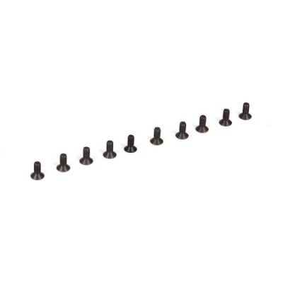 [TLR Racing] Flat Head Screws, M2.5 x 6mm (10)