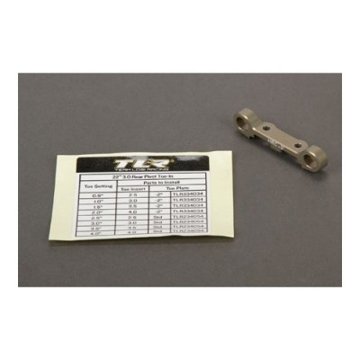 [TLR Racing] Rear Toe Plate, -2 degrees, LRC, Alum: 22 3.0 �ɼ�