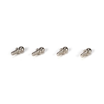 [TLR Racing] Ball Stud, Low Mount, 4.8 x 6mm (4): 22/T/SCT