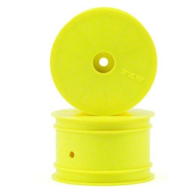 [TLR Racing] Team Losi Racing Rear 1/10 Buggy Wheel (Yellow) (2) (TLR 22/22 3.0/22-4 2.0)