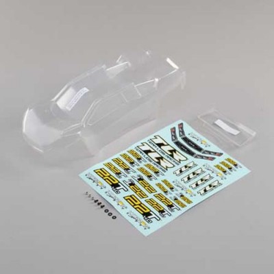[TLR Racing] Body Set, Clear, w/Stickers: 22T 4.0