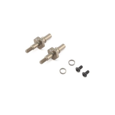 [TLR Racing] Front Axle Set Aluminum, 12mm Hex: 22T 3.0