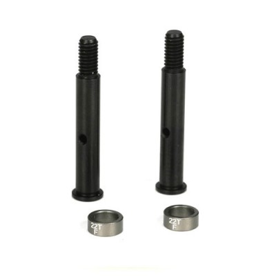 [TLR Racing] [TLR1104] Front Axles (2): 22T