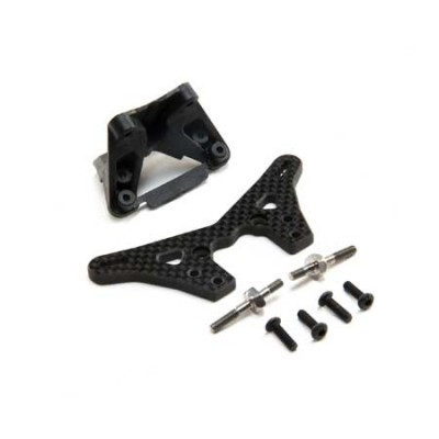 [TLR Racing] Carbon Laydown Rear Tower Conversion: 22 5.0