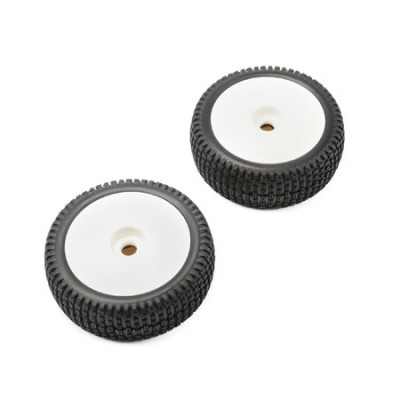 [TLR Racing] [1/5 ���� �� Ÿ�̾� �����Ϸ�]Premount Wheel, Tire, White (2): 5IVE-B (1/5 �����)