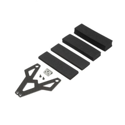 [TLR Racing] Battery Strap, Carbon Fiber/Alum: 22 3.0