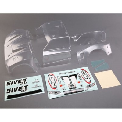[TEAM LOSI] Complete Body Set, Clear: 5ive-T 2.0