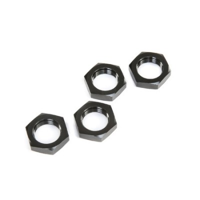 [TEAM LOSI] Wheel Nuts, Black (4): 5ive-T 2.0