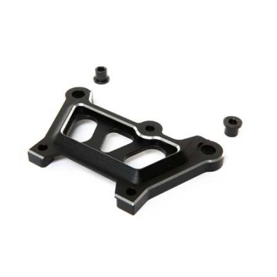 [TEAM LOSI] Front Top Plate, Black, Aluminum: DBXL-E