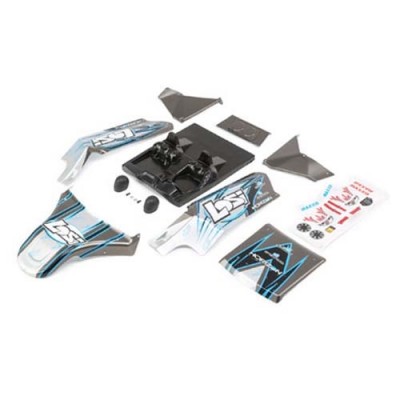 [TEAM LOSI] Body Set, Screened, Grey: DBXL-E