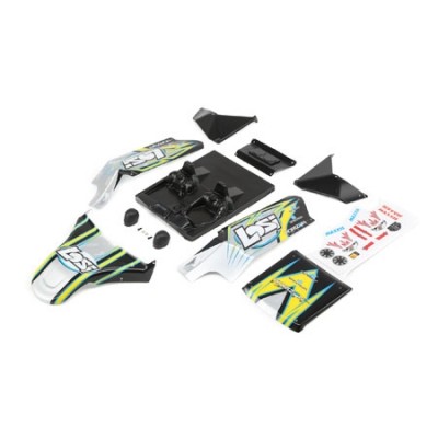 [TEAM LOSI] Body Set, Screened, Black: DBXL-E