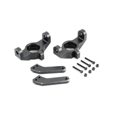 [TEAM LOSI] Front Spindle Set, Black Aluminum:  Monster Truck XL/Desert Buggy XL  �ɼ�