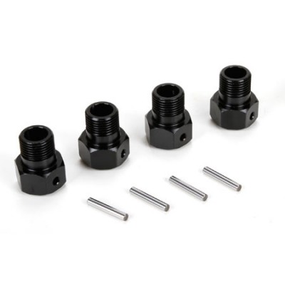 [TEAM LOSI] Wheel Hex Black, Pin (4) (Monster Truck XL)