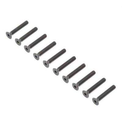 [TEAM LOSI] Flat Head Screws, Stl, BO, M4 x 16mm (10)
