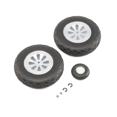 [E-flite] Wheel Set: P-47 1.2m (�����Ǹ�)