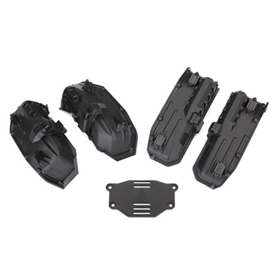 [Traxxas] AX8080 Fenders, inner (narrow), front & rear (2 each)/ rock light covers (8)/ battery plate/ 3x8 flathead screws (4)