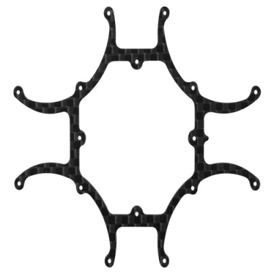 [RAKONHELI] Rakonheli CNC 3K Pure Carbon Fiber Main Frame (1.0mm)- Blade Inductrix FPV BL �ɼ�