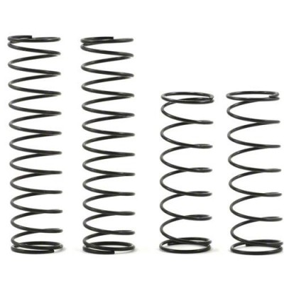 [TEAM LOSI] Team Losi Front, Rear Shock Spring Set (4) (Black - Medium) (Ten-T/810/TEN-SCTE/TEN-SCT Nitro)