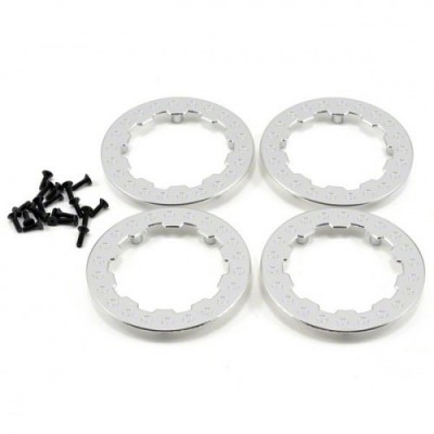 [TEAM LOSI] [LOSB7019] TEN-SCTE Beadlock Ring Set w/Screws (Chrome) (4)