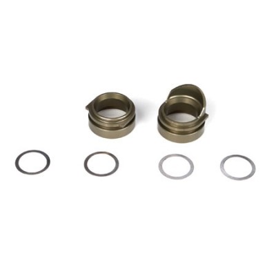 [TLR Racing] Rear Gearbox Bearing Inserts, Alum (2): TEN