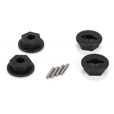[TEAM LOSI] Wheel Hex w/Pins (4):TEN-MT
