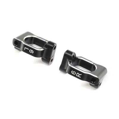 [TLR Racing] Caster Block Set 6 deg Aluminum: 22X-4