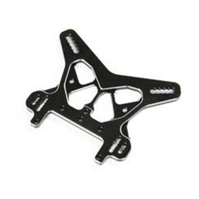 [TLR Racing] Rear Shock Tower, Black, Aluminum: 8X/8XE
