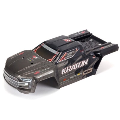 [ARRMA] KRATON 1/8TH EXB PAINTED DECALED TRIMMED BODY (BLACK)