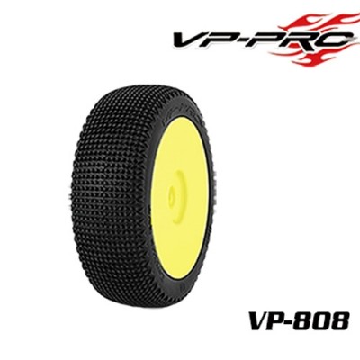 [VP PRO RACING] (1:8 ���� Ÿ�̾� ��)���� VP-808 Cactus Evo M2 RY Rubber Tyre[glued] �Ѻ��� 2������