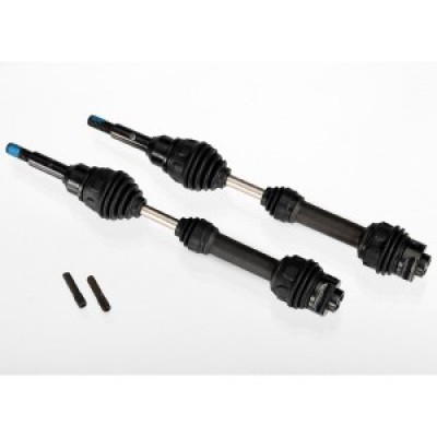 [Traxxas] AX6851R Driveshafts front steel-spline constant-velocity (complete assembly) (2) Slash 4x4
