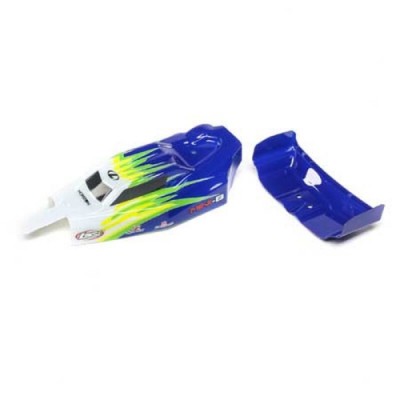 [TEAM LOSI] Body & Wing, Blue/White: Mini-B