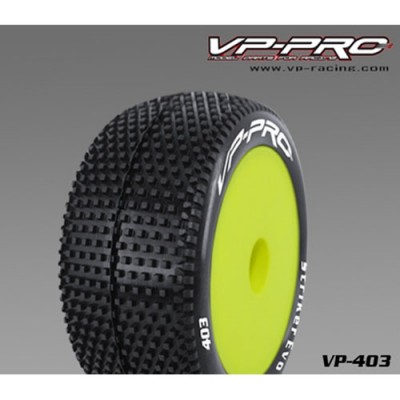 [VP PRO RACING] (1:10 ����� Ÿ�̾� ��) Super Flexx 20�� Striker Evo 1/10 4WD Elec. Offroad Buggy Rear Rubber Tyre Unglued [Durango Yellow dish rim] �Ѻ��� 2�� ����