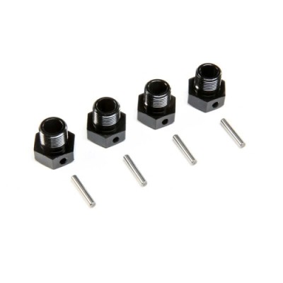 [TEAM LOSI] 17mm Wheel Hex, Black (4): SBR 2.0