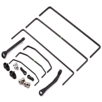 [TEAM LOSI] Front & Rear Sway Bar Set (3): SBR 2.0