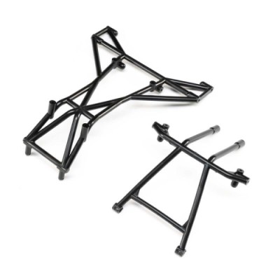 [TEAM LOSI] Top and Upper Cage Bars, Black: LMT