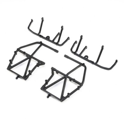 [TEAM LOSI] Side Cage and Lower Bar, Black: LMT