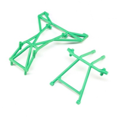 [TEAM LOSI] Top and Upper Cage Bars, Green: LMT