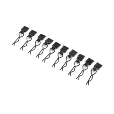 [TEAM LOSI] Body Clips, Black, Small (10): LMT