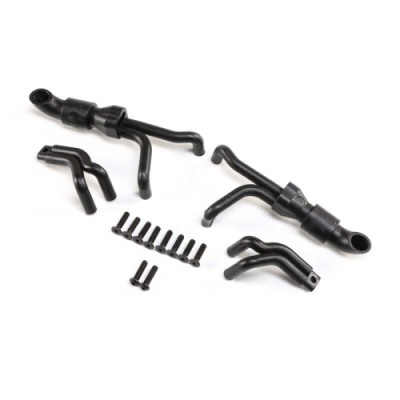 [TEAM LOSI] 4n1 Collective Headers, Silver: LMT